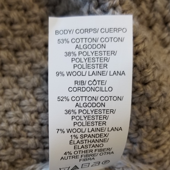 LUCKY BRAND Grey Mockneck Sweater, Size Small - Picture 9 of 9